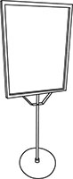 Newspaper & Ad Stand Sign Holder - 2