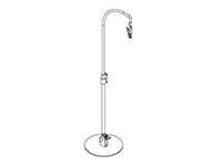 Goose Neck Telescopic Sign Holder with Spring Clip - 2