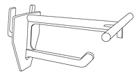 Corrugated Universal Display Hooks With T-Scan Bar - 2